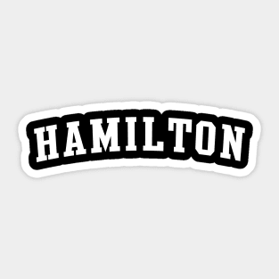 Hamilton Sticker